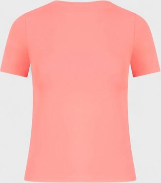 Off-white Womens Off-white Athletic T-Shirt Coral Red - Orange - Size: 10/8