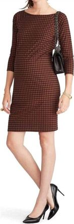 Hatch Mila Maternity Dress In Navy/spice
