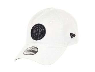 New Era Brooklyn Nets NBA Team White 9Twenty Unstructured Strapback Cap - One-Size