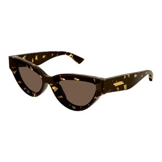 Bottega Veneta Sunglasses, female, Brown, Size: 53 MM Cat Eye Sunglasses