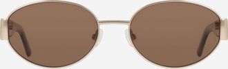 Cole Haan Womens Luxe Oval Sunglasses - Medium Pink
