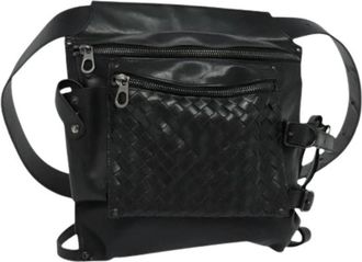 Bottega Veneta Pre-owned Utility heuptas - unisex - Vintage Heuptassen - Zwart - ONE Size - Leer - Vintage