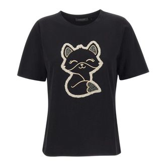 Elena Miro Mujer, Camisetas, Negro, Talla: M