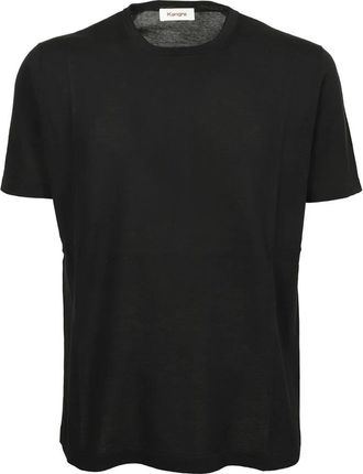 KANGRA Tops, Heren, Zwart, XL, Katoen, Zwarte Katoenen T-shirt