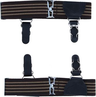 Trafalgar Store Sutton Double Grip Sock Garters in Brown at Nordstrom