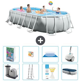 Intex Piscina Prism Frame Oval - 503x274x122 Cm - 9-piezas S590