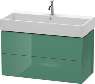 Duravit Duravit L-cube Mueble De Pared, 2 Cajones, 98,4 X 45,9 Cm, Para Vero Air 235010, Color: Jade Laca Alto Brillo - Lc627800303