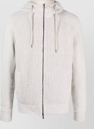 Herno wool hooded bomber jacket