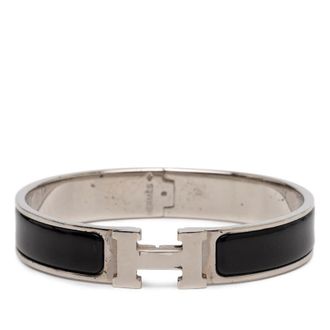 Herm&egrave;s Pre-owned Hermes Narrow Enamel Clic H Bracelet PM Ladies V6PS2GF299G7S75V