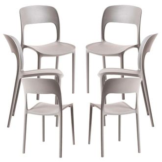 Regalos Miguel Packs Sillas Jard&iacute;n - Pack 6 Sillas Inis - Gris
