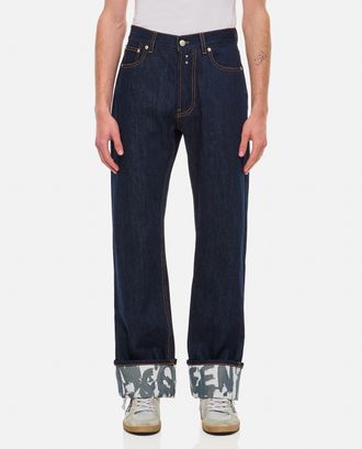 Alexander McQueen Denim Con Risvolto