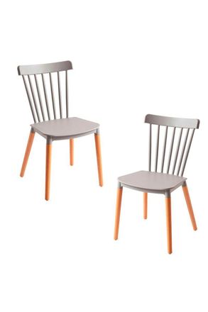 Regalos Miguel Packs Sillas Comedor - Pack 2 Sillas Leka - Gris