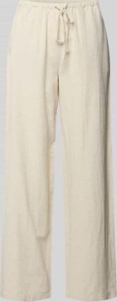 Vila Stoffhose aus Viskose-Mix Modell PRISILLA in Beige, Gr&ouml;&szlig;e 34