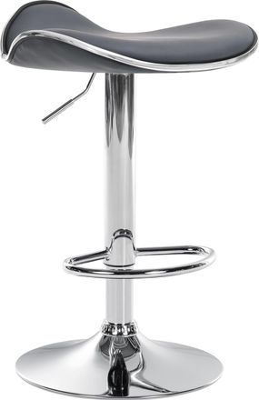 Clp Taburete De Bar Shanghai Gris Metal Cromado