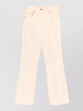 Valentino Garavani flared denim trousers featuring pockets and loops