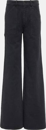 Nili Lotan Quentin twill wide-leg pants