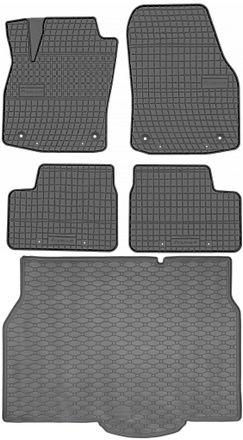 OEM Juego De Alfombrillas De Goma Para Coche Y Maletero Para Opel Astra Iii H Hatchback (2004-2014)