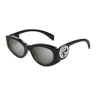 Gucci Sunglasses, unisex, Black, Size: 54 MM Gg1691S Oval Sunglasses