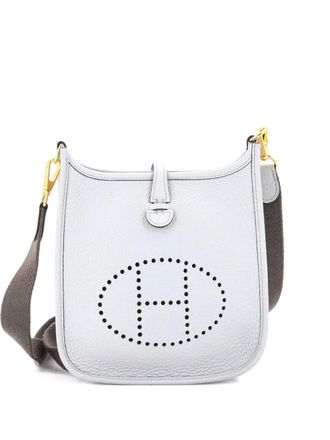 Herm&egrave;s Evelyne Bag Gen III Clemence TPM crossbody bag - women - Calf Leather - One Size - Blue