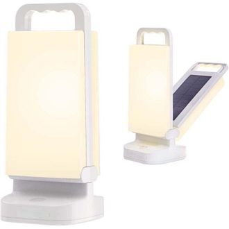 OEM L&aacute;mpara Solar Recargable Para Camping, Linterna Port&aacute;til Con Brillo Ajustable, Bater&iacute;a Externa De 4400 Mah, Luz Led Impermeable Ipx4 Para Camping Y Pe