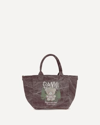 Ganni Small Teddy Tote Bag Female UNI