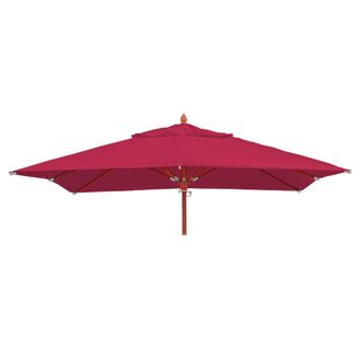 Hhg Funda De Recambio Para Sombrilla De Madera De Hosteler&iacute;a Hhg 660, Funda De Sombrilla, Cuadrada 3x3m Poli&eacute;ster 3kg, Burdeos