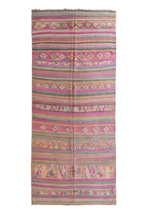 AFK Living Alfombra bereber marroqu&iacute; de pura lana 155 x 363 cm