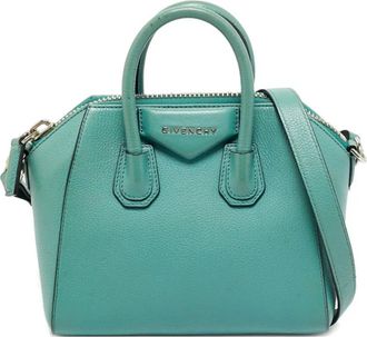 Givenchy mini Antigona leather tote bag - Green