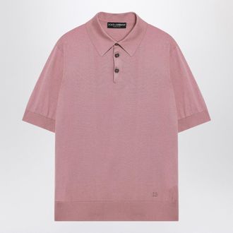 Dolce & Gabbana Dolce&Gabbana Pink Silk Polo Shirt