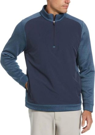 PGA TOUR Quarter-Zip Fleece Sweatshirt In Mood Blue Heather