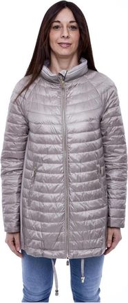 DIEGO M Hooded Jacket in Tonal Kleur - Dames - Zomerjassen - Grijs - M - Jassen