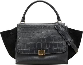 Celine Pre-owned Handbags, female, Black, Size: ONE SIZE Pre-owned Vintage Handbag