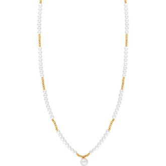Effy Freshwater Pearl Beaded Necklace in White at Nordstrom Rack, Size 18