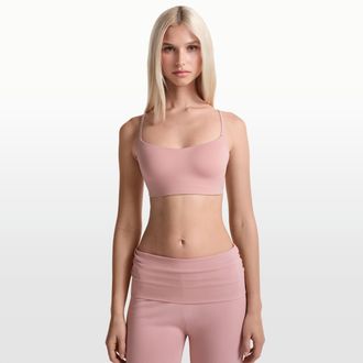 Nike Womens SKIMS Matte Contour Cami Bra in Pink | BRSPT5186W-HIM
