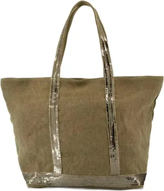 Vanessa Bruno Linen Medium Zipped Cabas Tote