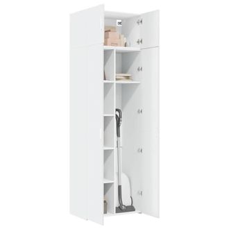 Berkfield Home Storage Cabinet White 70x42.5x225 cm Engineered Wood