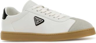 Prada Mens Lane Sneaker White Lambleather Calfleather