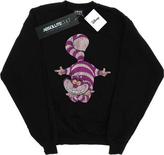 Disney Dames/Dames Alice In Wonderland Cheshire Cat Upside Down Sweatshirt (Zwart)