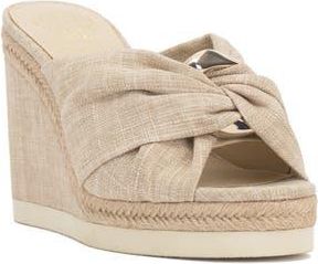Vince Camuto Briana Platform Wedge Sandal in Natural Rltsnl at Nordstrom Rack, Size 8.5