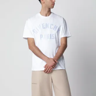 Givenchy T-shirt bianca con ricamo logo
