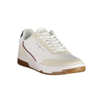 Tommy Hilfiger Colour-Block Leather Sneaker - White
