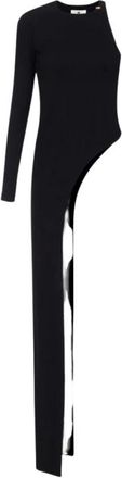 Elisabetta Franchi Top en tejido de punto brillante - Jumpsuits & Playsuits - Mujer - Negro - L