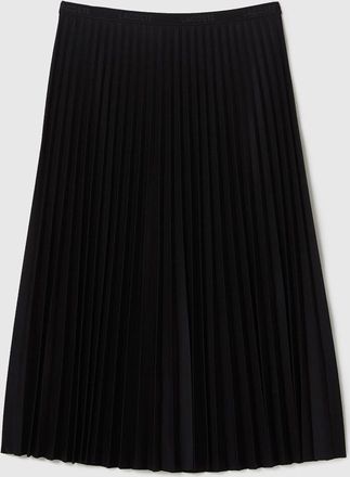 Lacoste Womens Elasticated Waist Flowing Pleated Skirt in Black - Size X-Large