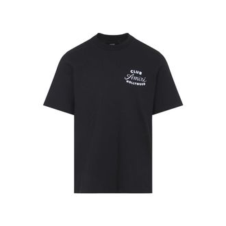 Amiri Black Cotton T-Shirt With Iconic Logo Detailing