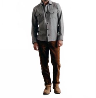 Taylor Stitch The Cpo Long Sleeve Shirt In Heather Ash Twill