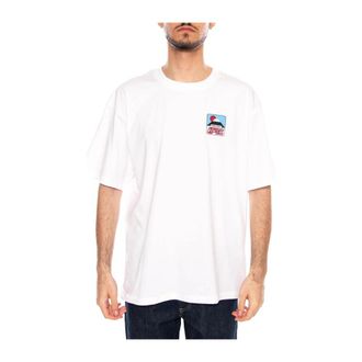 Edwin Sunset On Fuji San T-Shirt - Heren - T-shirts - Wit - S - Katoen - Tops