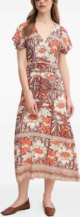 Hoss Intropia Abito lungo con stampa a fiori - Marrone