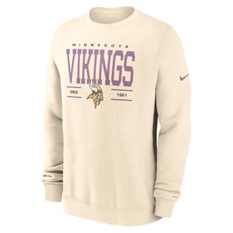 Nike Minnesota Vikings Club Nike Mens NFL Pullover Crew in Brown | NKPV15A9M-Y9M