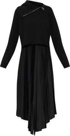 AllSaints Abito midi Jax con zip - Nero