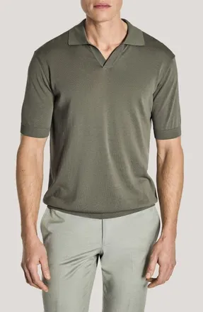 Jack Victor Johnny Collar Polo in Sage at Nordstrom, Size Xx-Large